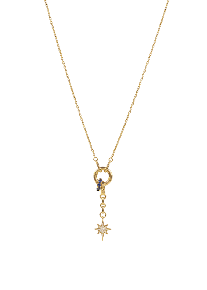 Pavé diamond north star pendant