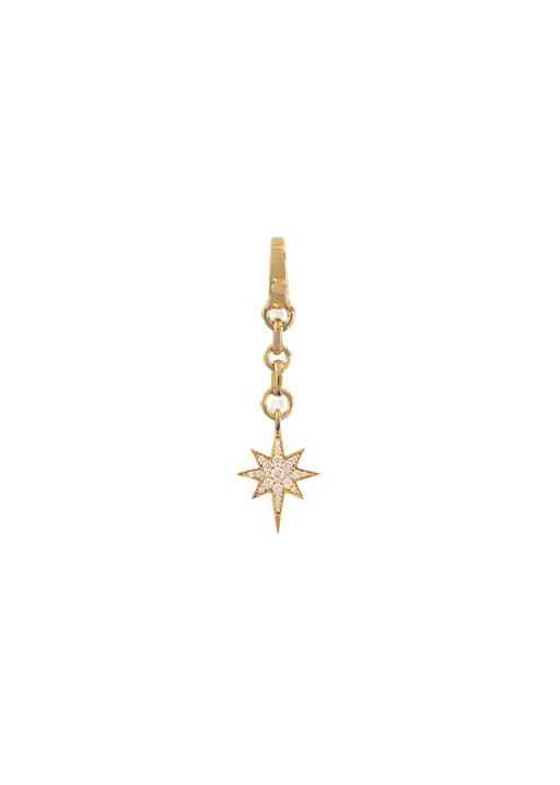 Pavé diamond north star pendant photo