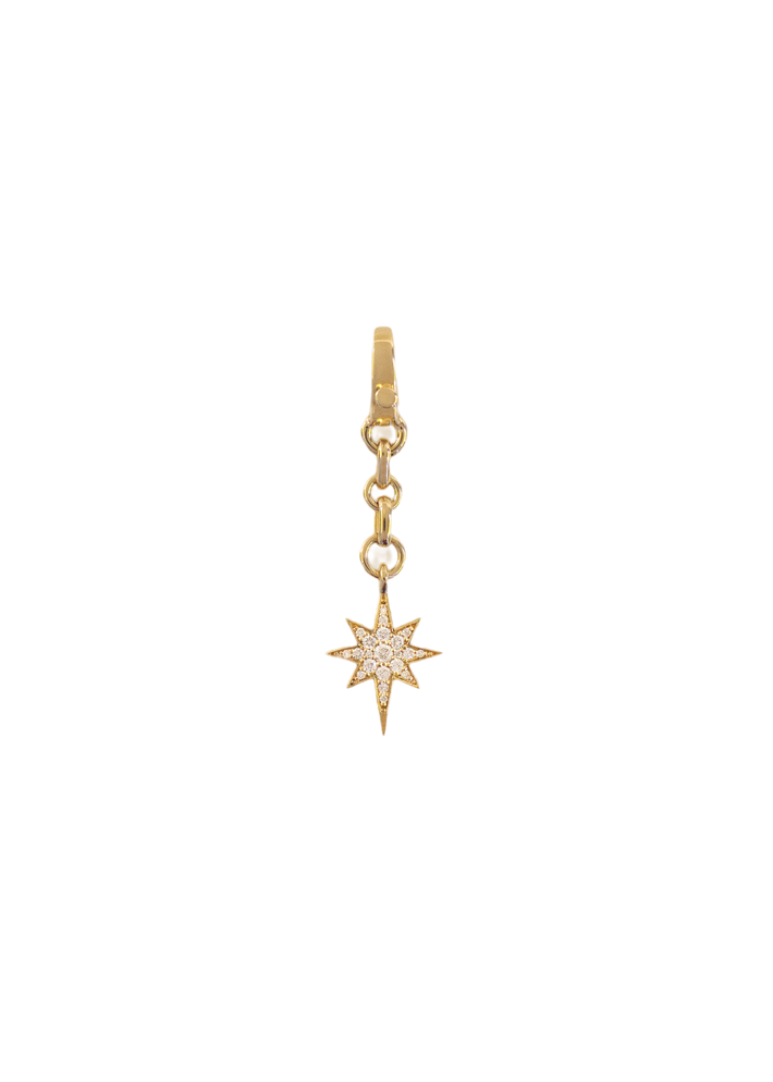 Pavé diamond north star pendant