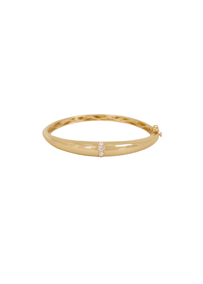 Mira pavé bangle bracelet diamond