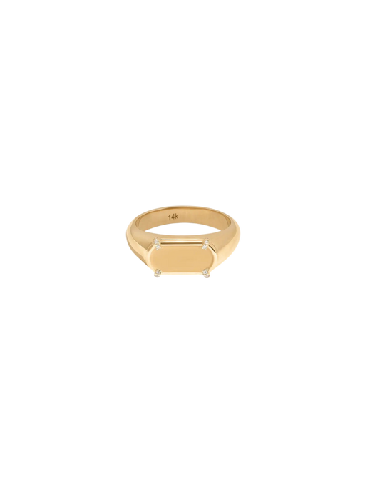 Harlow Oval Signet Ring photo