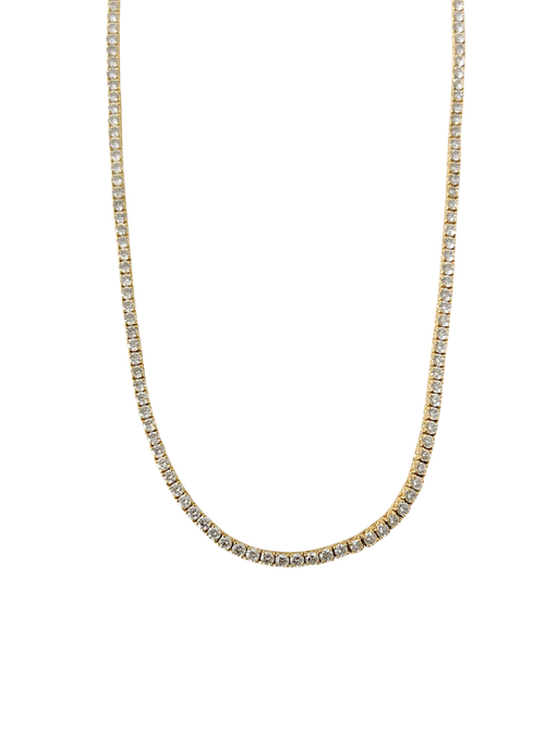 Petite Diana Tennis Necklace Diamond 5.0ctw Yellow Gold photo