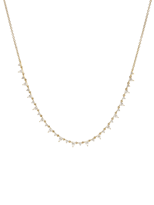 Juliette Diamond Row Necklace Yellow Gold photo