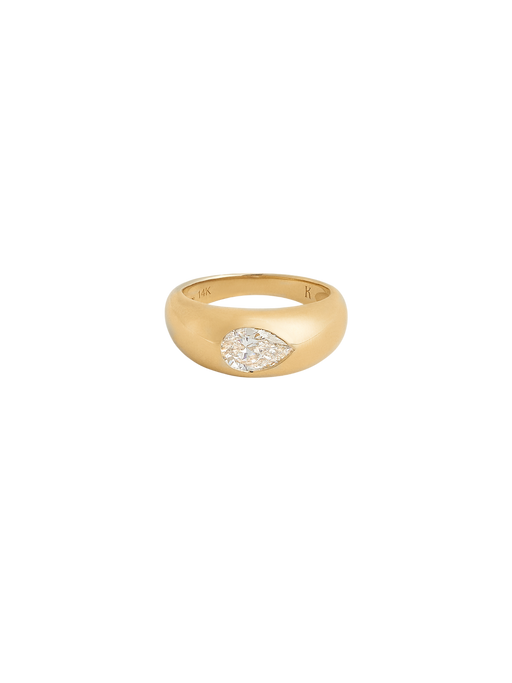  carmen pear diamond dome ring photo