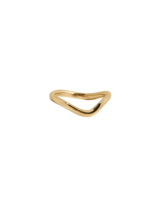 Rosewood curved stacking ring photo