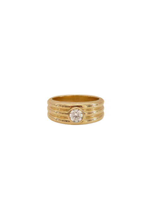 Françoise layered ellipse ring diamond photo