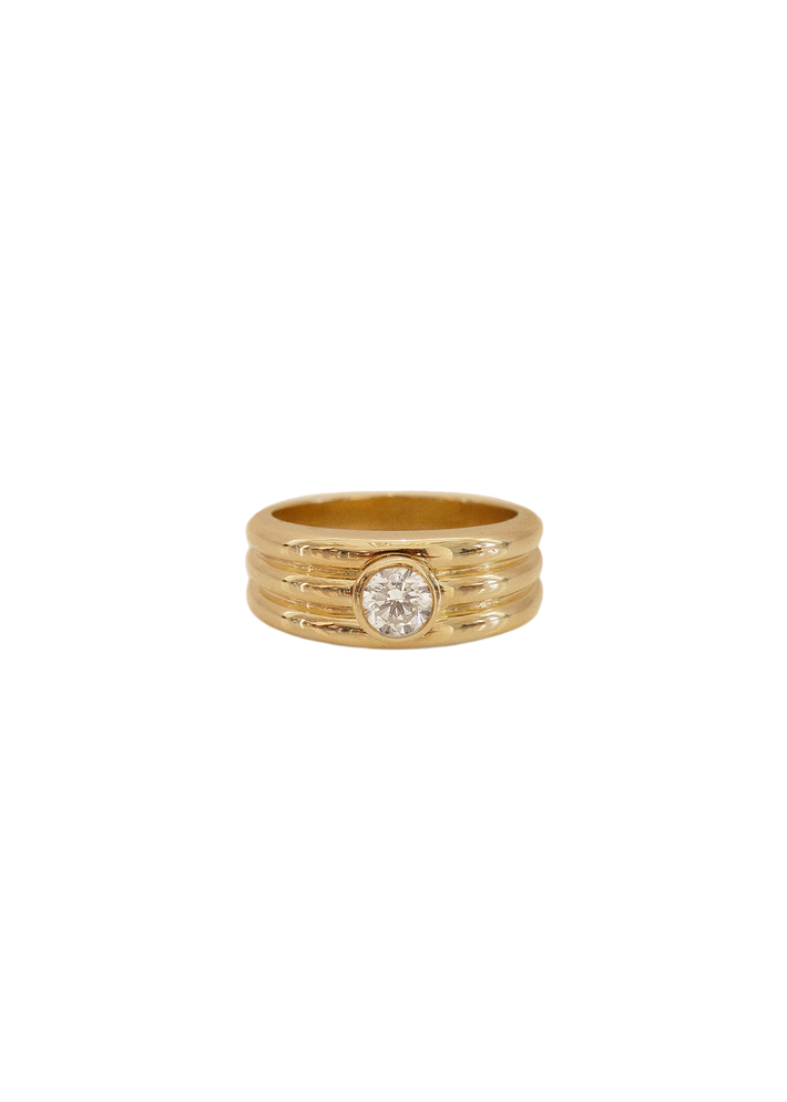 Françoise layered ellipse ring diamond