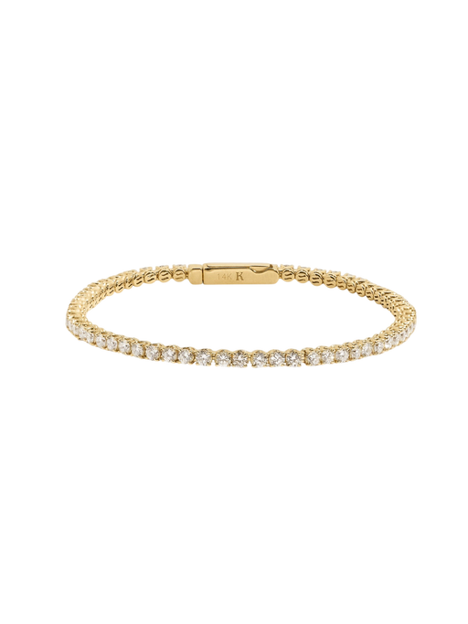 Eternity Diana Tennis Bracelet 3ctw Yellow Gold photo