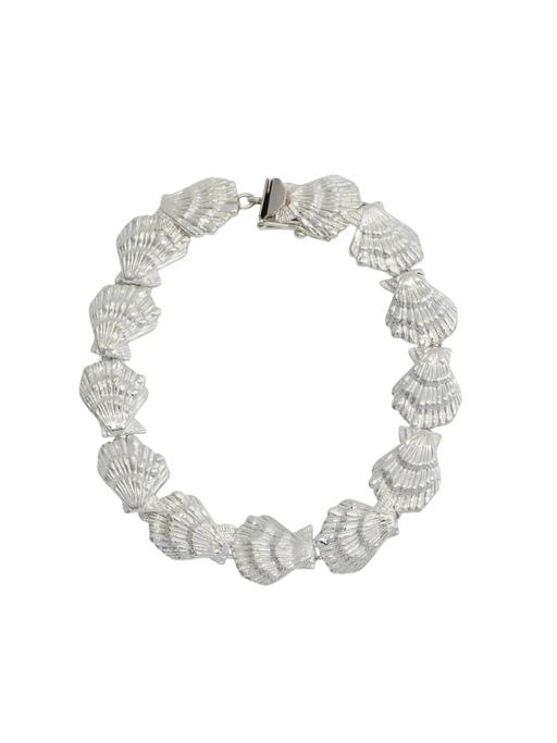 Eternity Shell Bracelet Silver photo