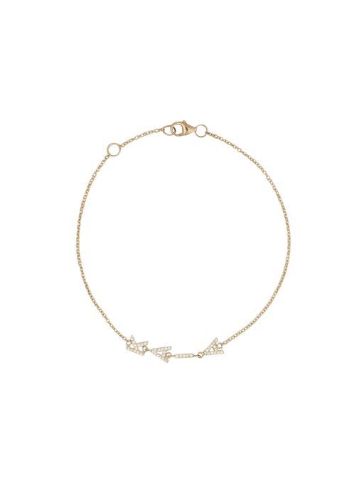 Bold Nameplate Bracelet Diamond photo