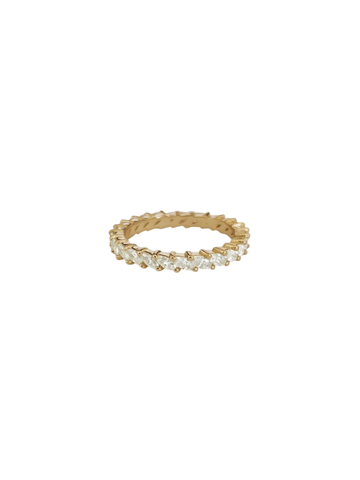 Petite Marquise Eternity Ring Yellow Gold photo
