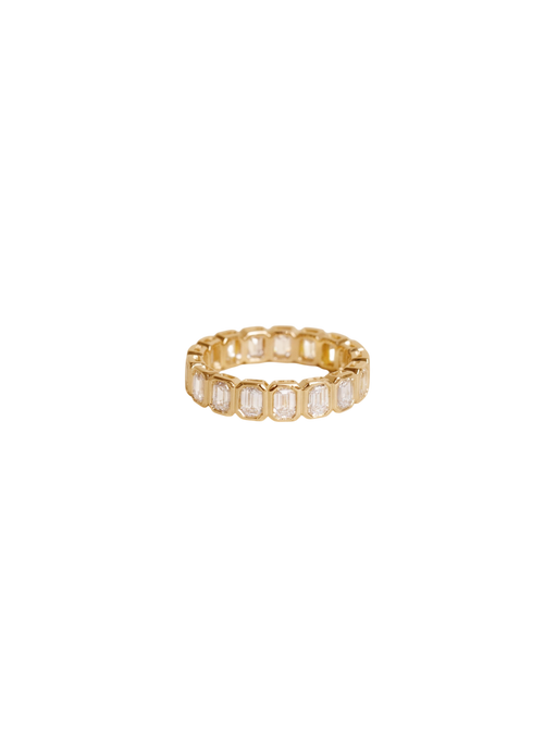 Margot Emerald Cut Eternity Ring Diamond photo
