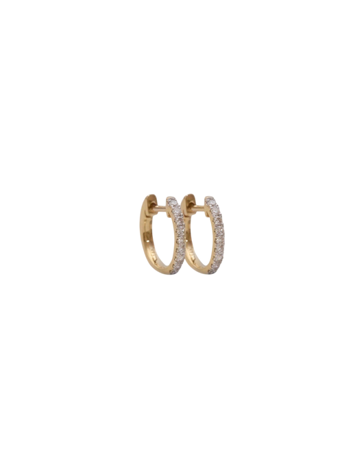Pavé Huggie Earrings Diamond photo