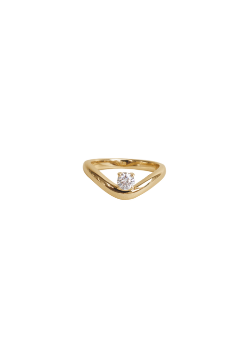 Katherine curved ring diamond photo