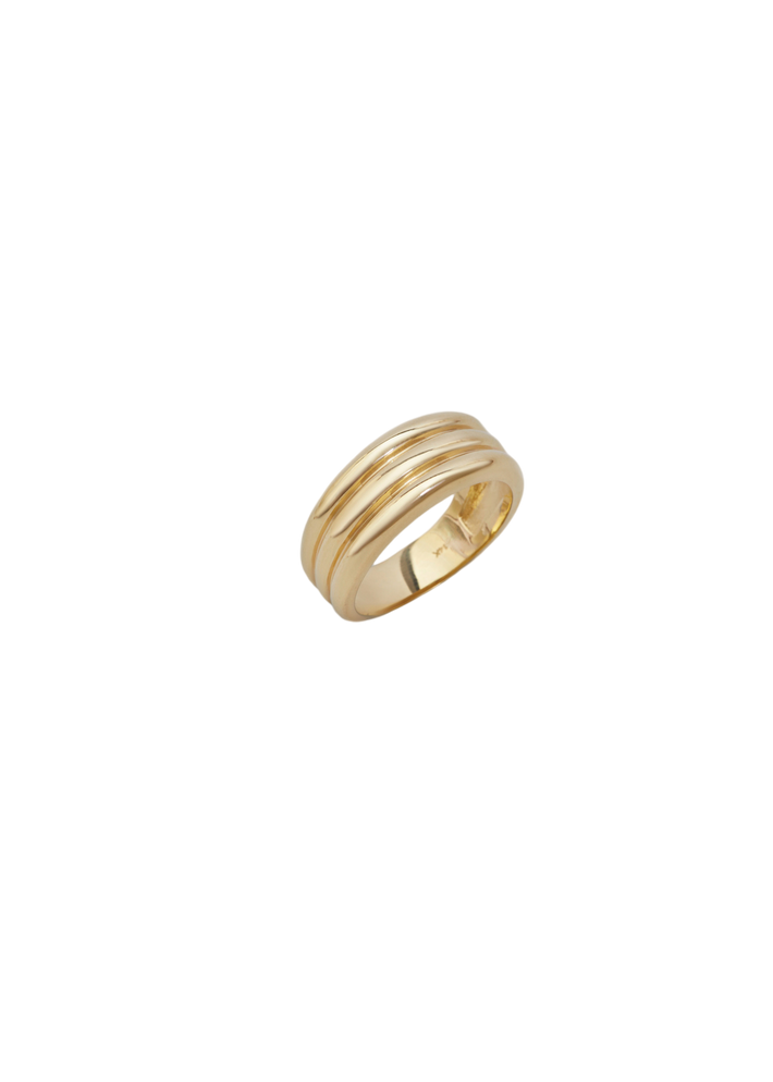 Françoise layered ellipse ring