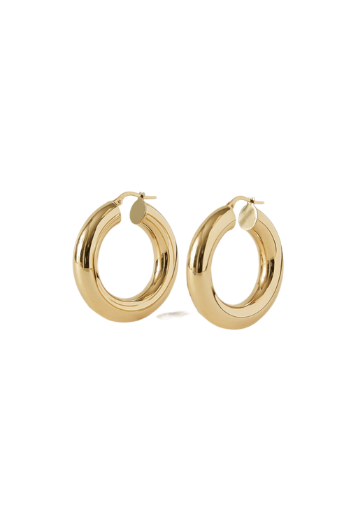 Bold hoop earrings large photo