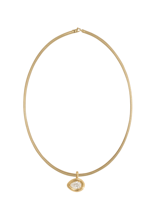 Colette Pendant Pear Diamond Necklace photo