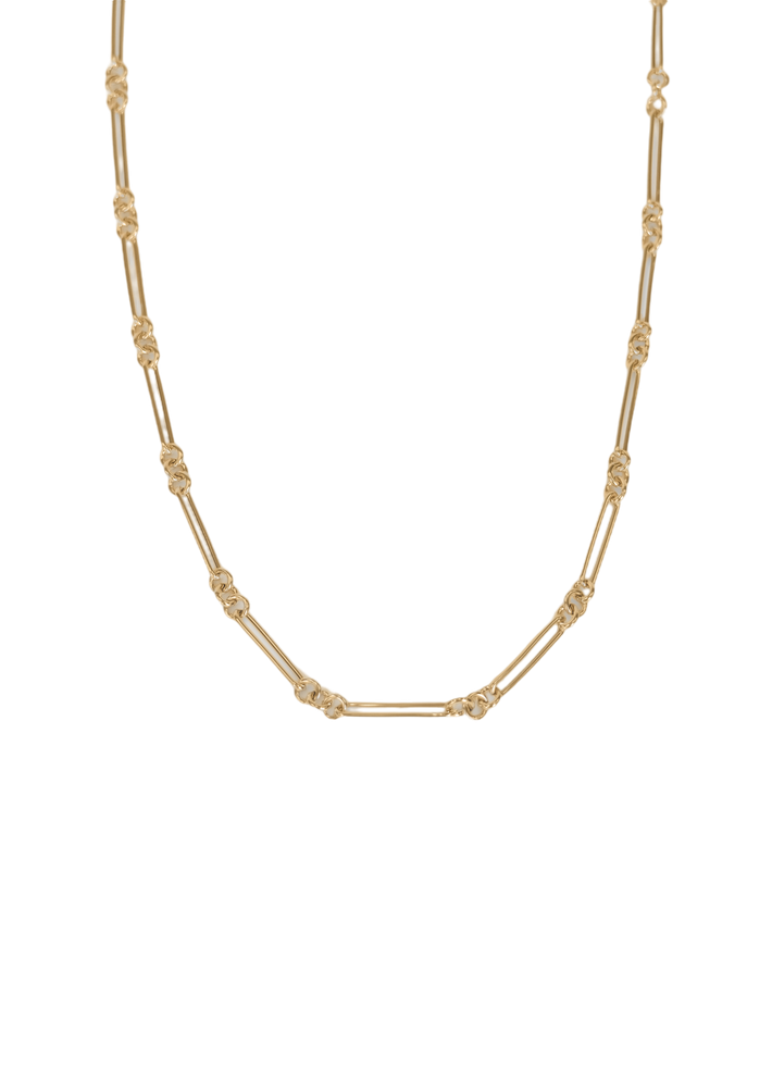 Mixed link chain necklace