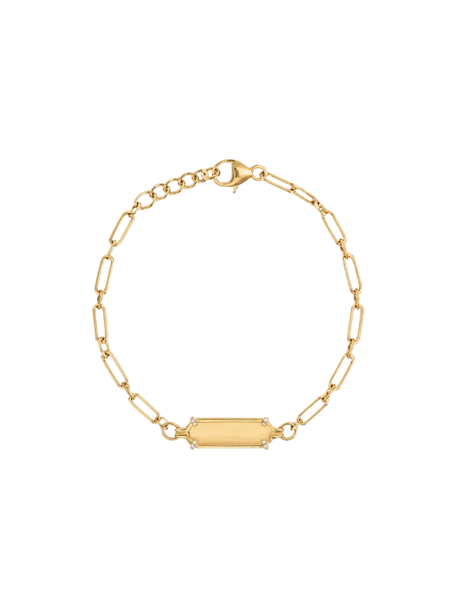 Harlow Oval Pavé ID Bracelet photo