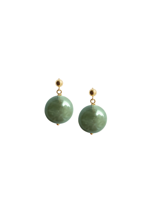 Celeste drop earrings green quartz photo