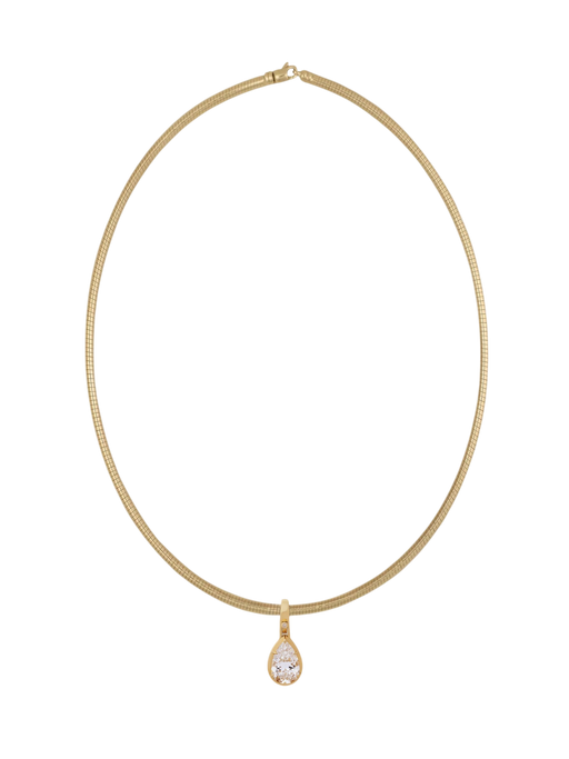 Madeleine 3ctw Diamond Pear Pendant Necklace photo