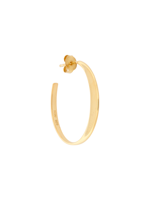 Glow 18k gold small hoop earring photo