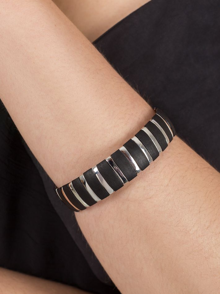 Helena striped bangle small