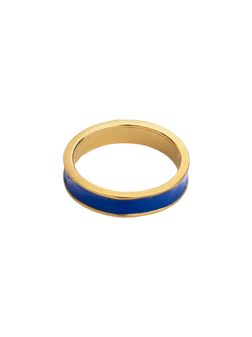 Electric blue pop stacking ring photo