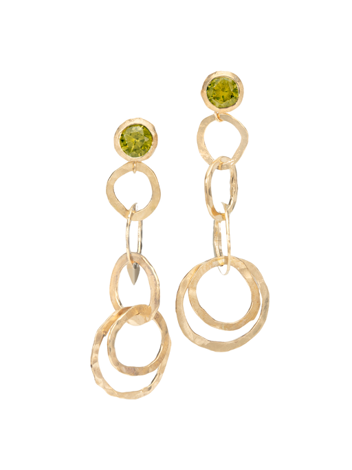 Salsa earrings - green sapphire photo