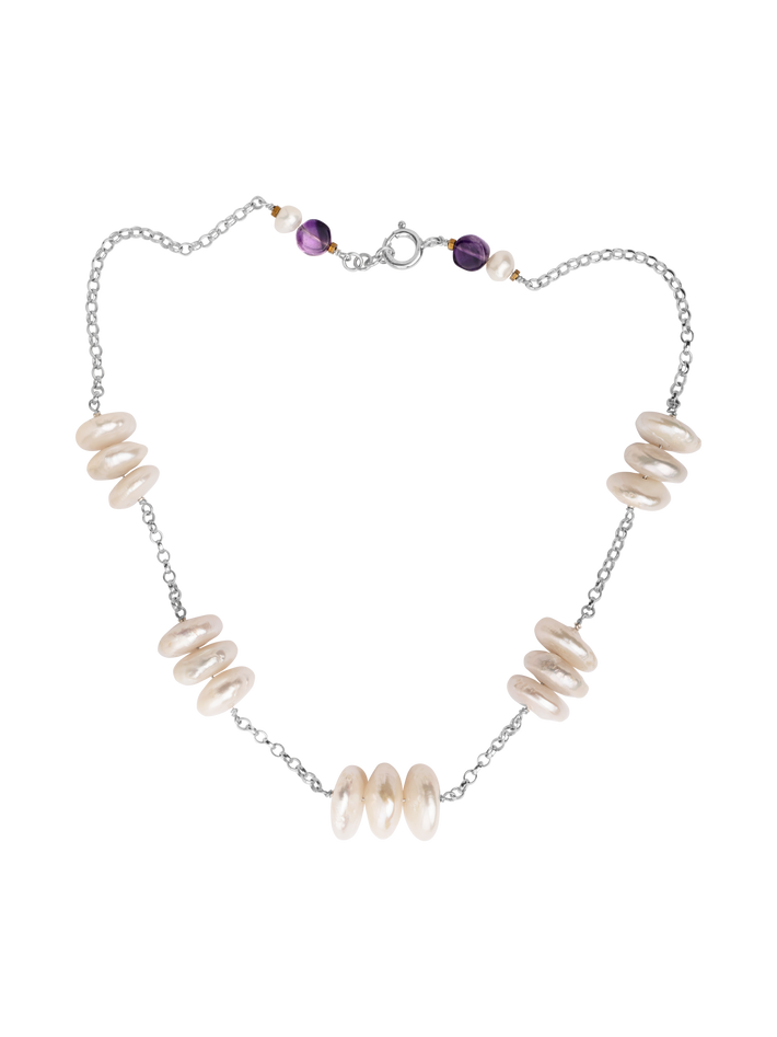 Angel pearl choker