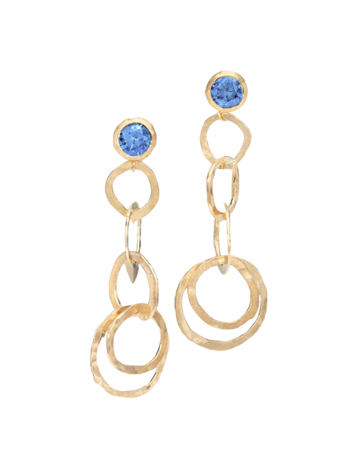 Salsa earrings - blue sapphire  photo