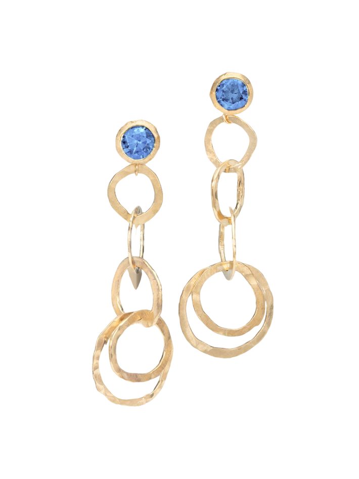 Salsa earrings - blue sapphire 