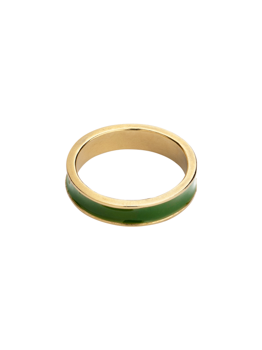 Forest green pop stacking ring photo