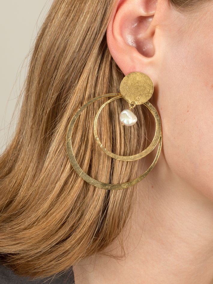 Circle of love earrings