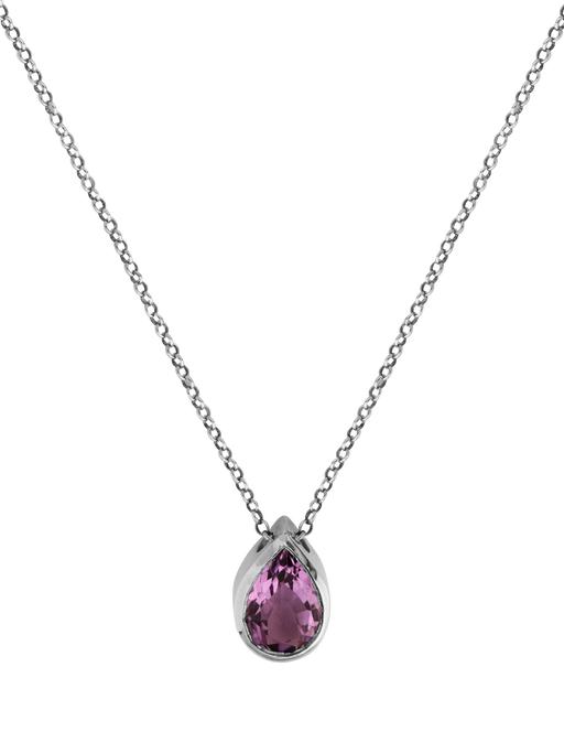 Silver amethyst necklace photo