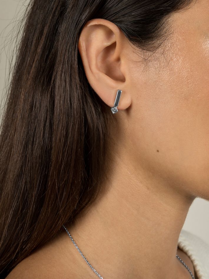 Sky blue topaz earrings