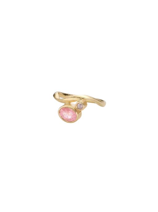 Flair Ring No. 1, 18kt gold, pink sapphire & pink diamond photo