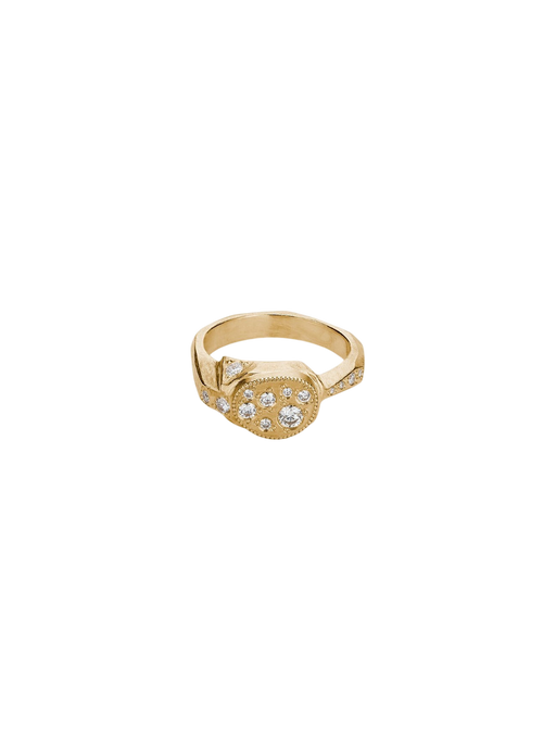 A Bit Brutal ring no1 18kt gold & diamonds photo
