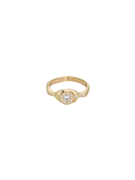 A Bit Brutal Ring No. 2 Halo 18kt Gold & Diamonds photo