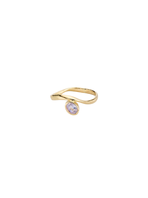 Flair Ring No. 1, 18kt gold & light lavender sapphire photo