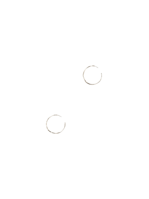 Low Tide hoops no.3 sterling silver photo