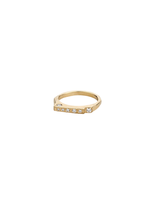 A Bit Brutal ring no. 4, 18kt gold & diamonds photo