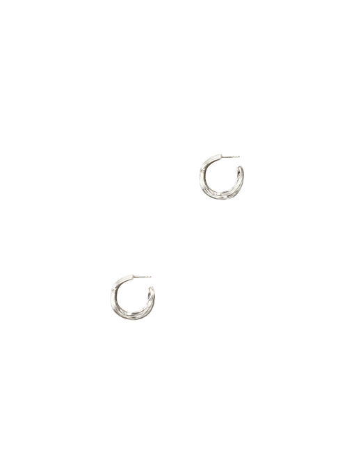 Low Tide hoops no.2 Sterling silver photo