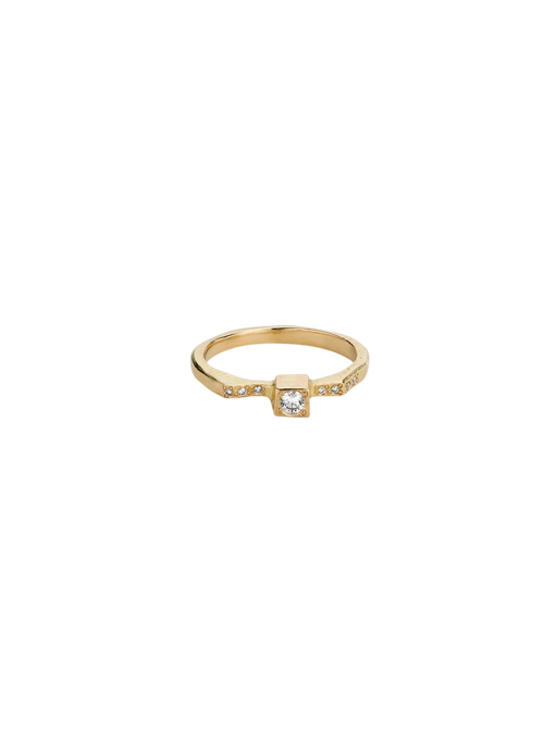 A Bit Brutal ring no.3b 18 kt gold & diamonds photo