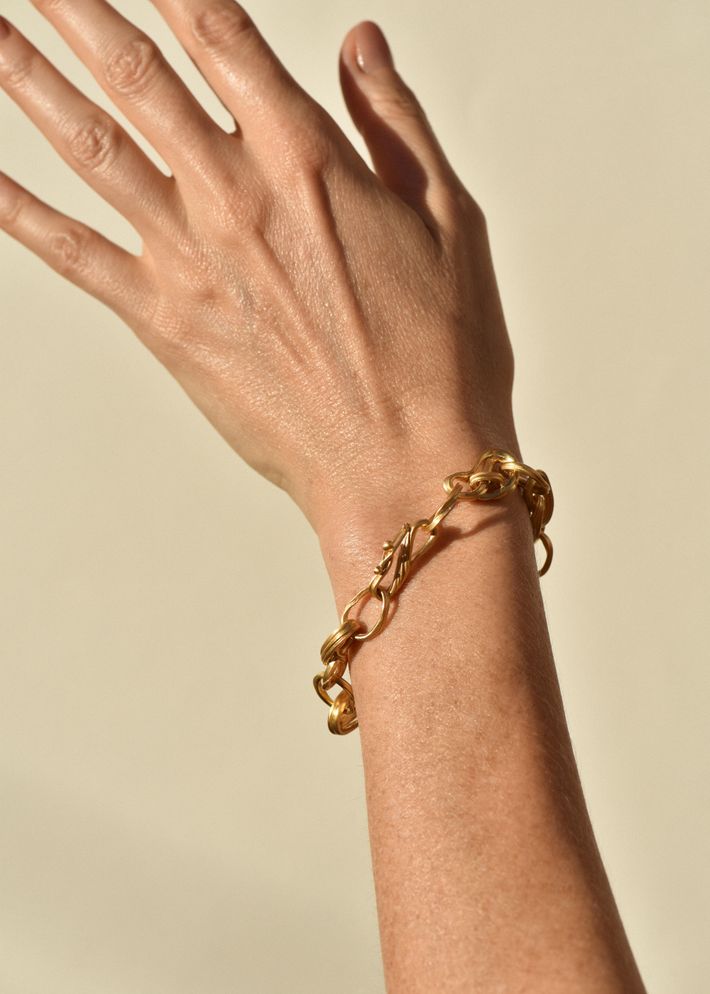 Gold noeud bracelet