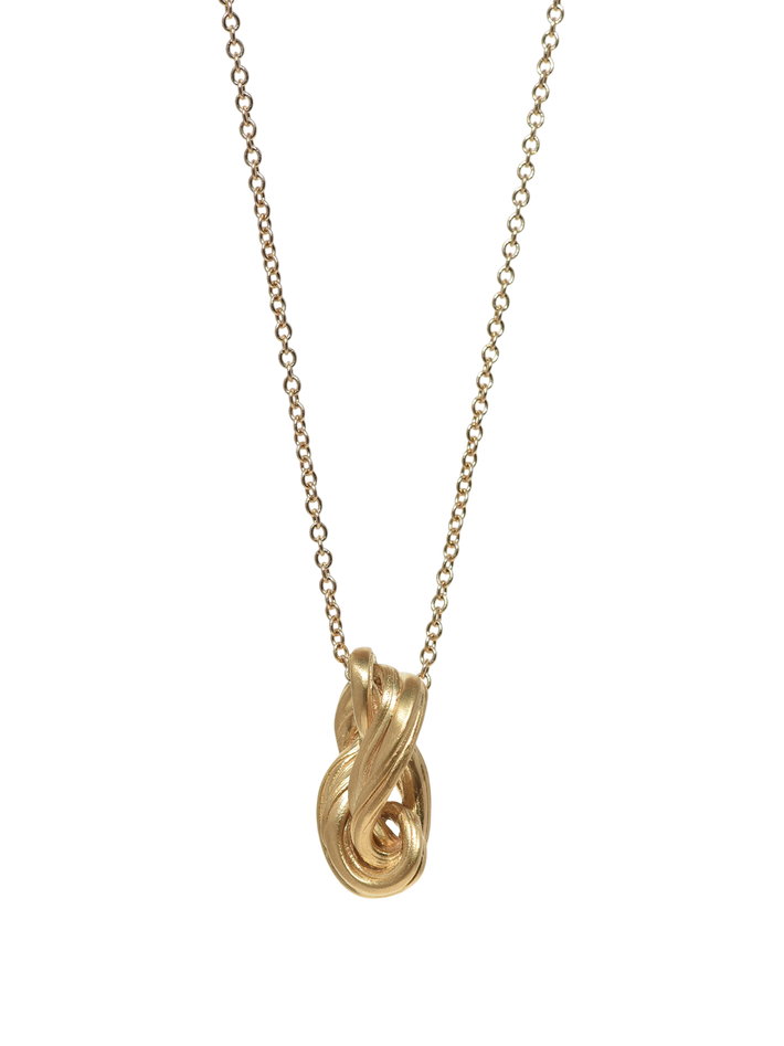 Gold cresce pendant