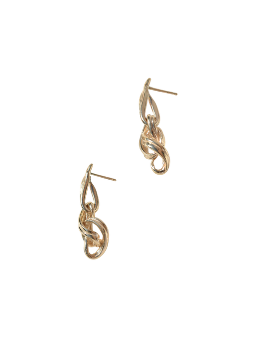 Gold vigne earrings photo