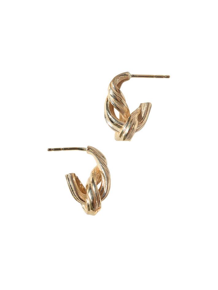 Gold entwined hoops