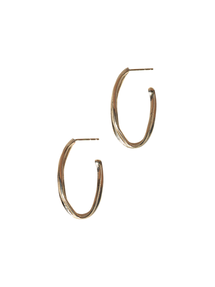 Gold aria hoops