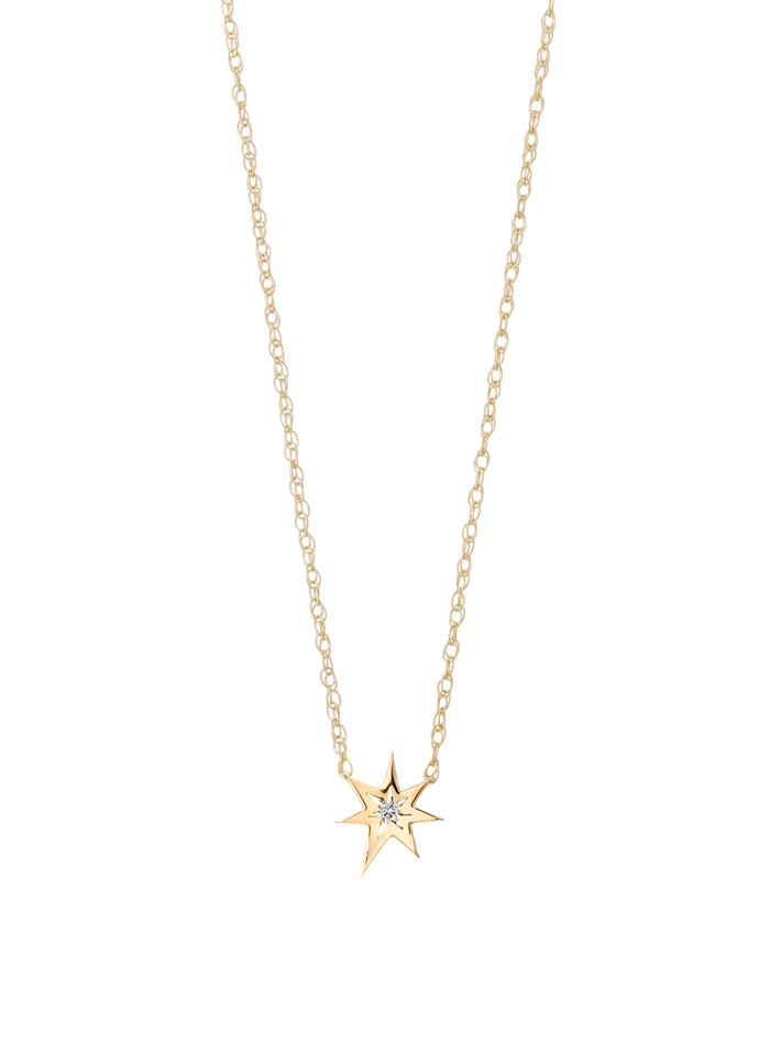 Bang necklace with diamond